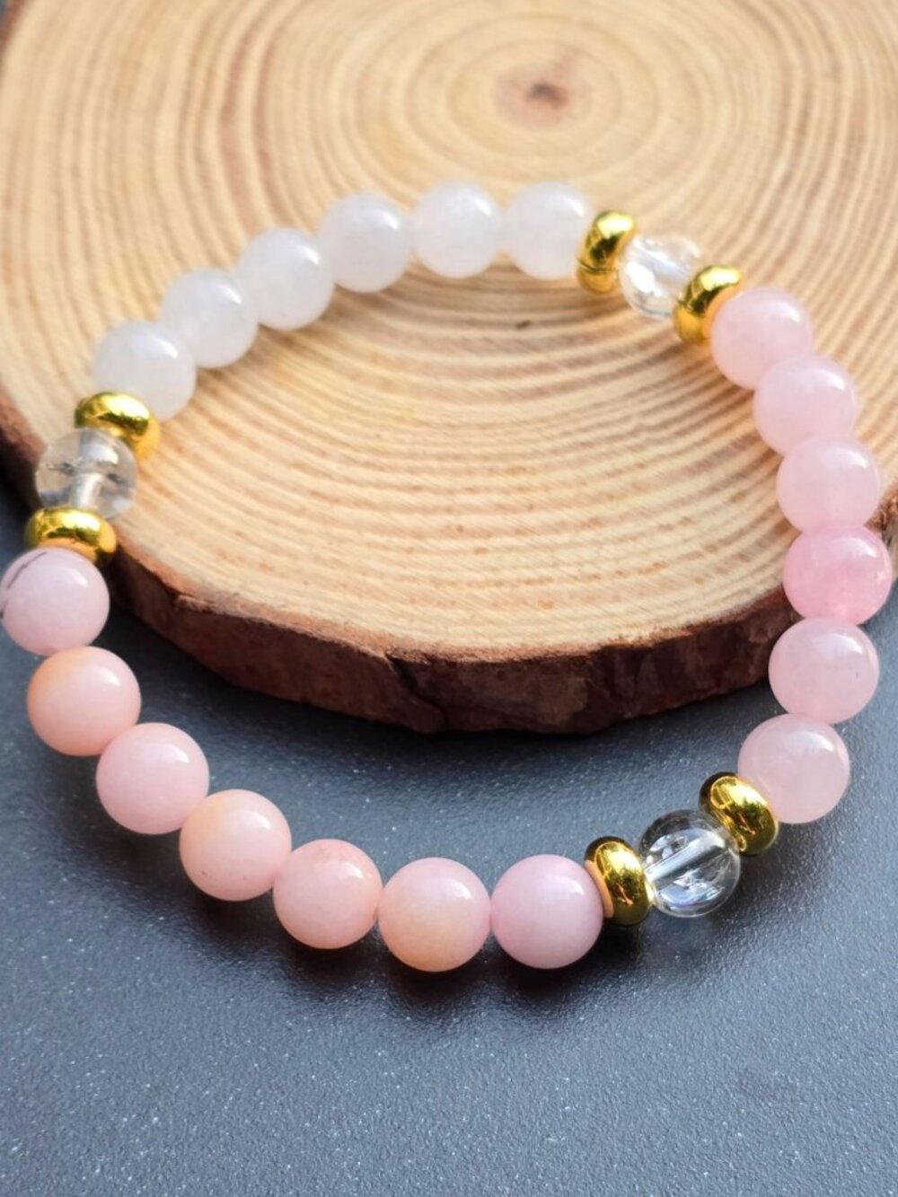 Serenity Circle ✦ Handmade Gemstone Bracelet ✦ Peace Focus Self-Love Vitality OS